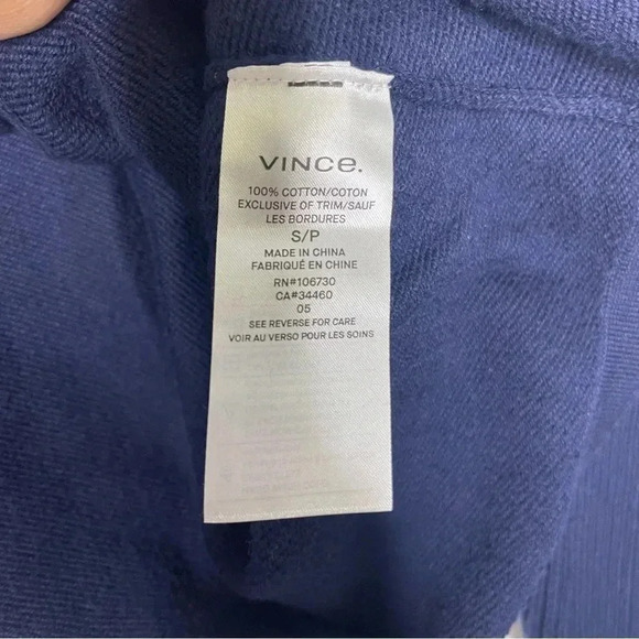 Theory Mens Blue Long Sleeve Cotton Sweater Size Small - Picture 6 of 7